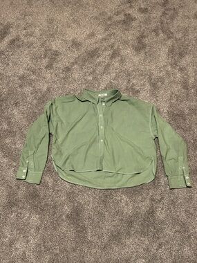 Madewell Sage Green Button-Down Shirt